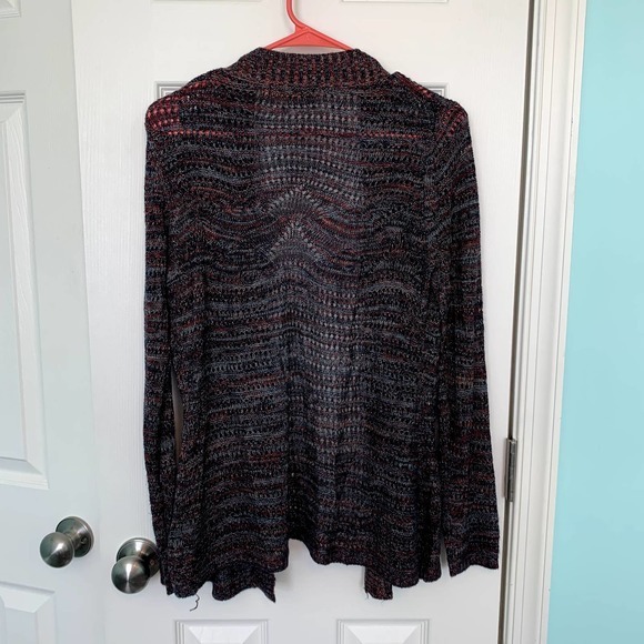 Belldini Multi‎ Open Fron Knit Cardigan Women's Size Medium - Picture 5 of 6